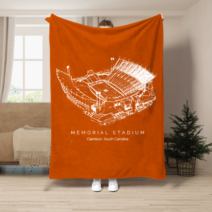 Memorial Stadium (Clemson) - College Football Blanket