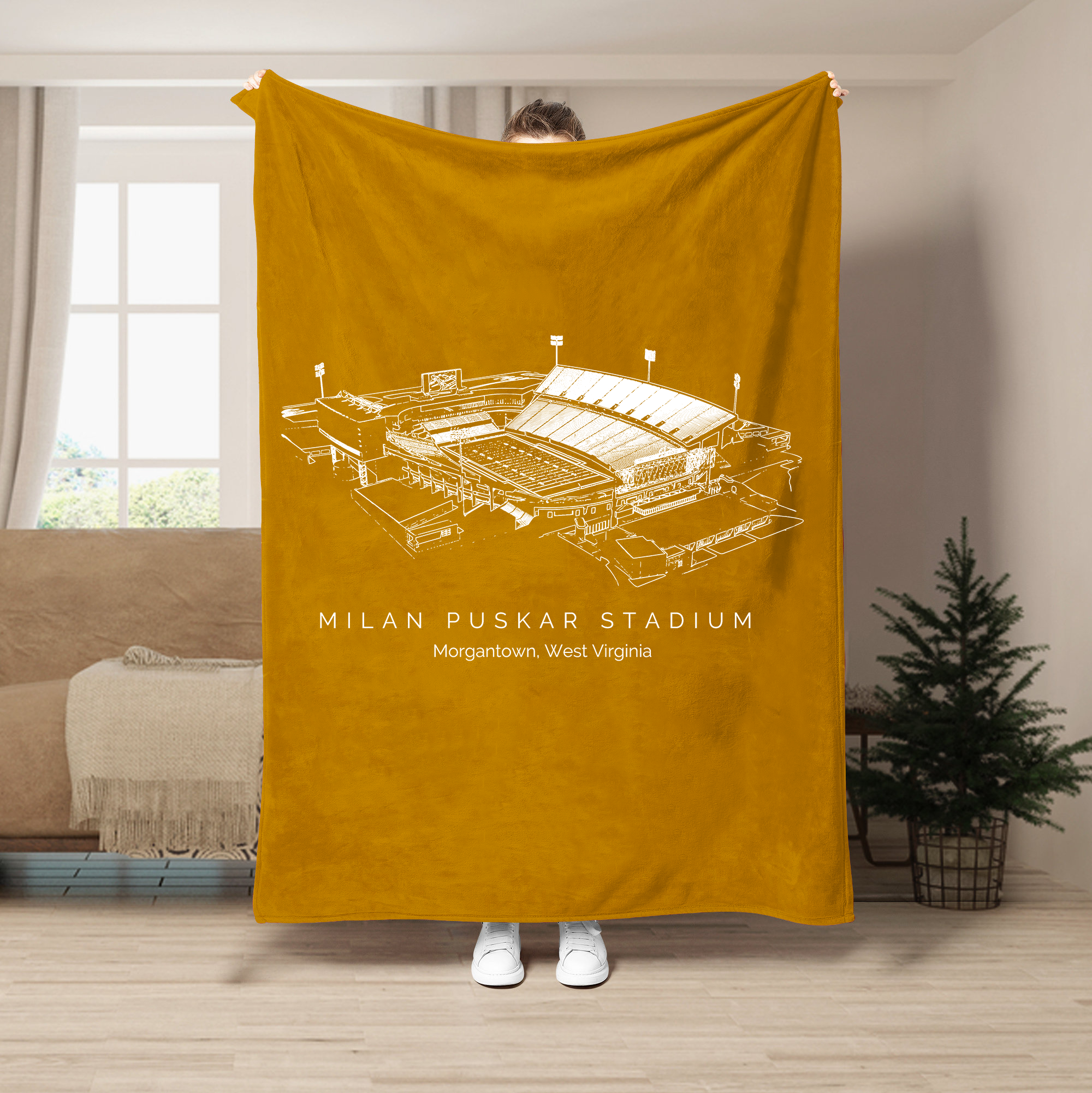 Milan Puskar Stadium - College Football Blanket