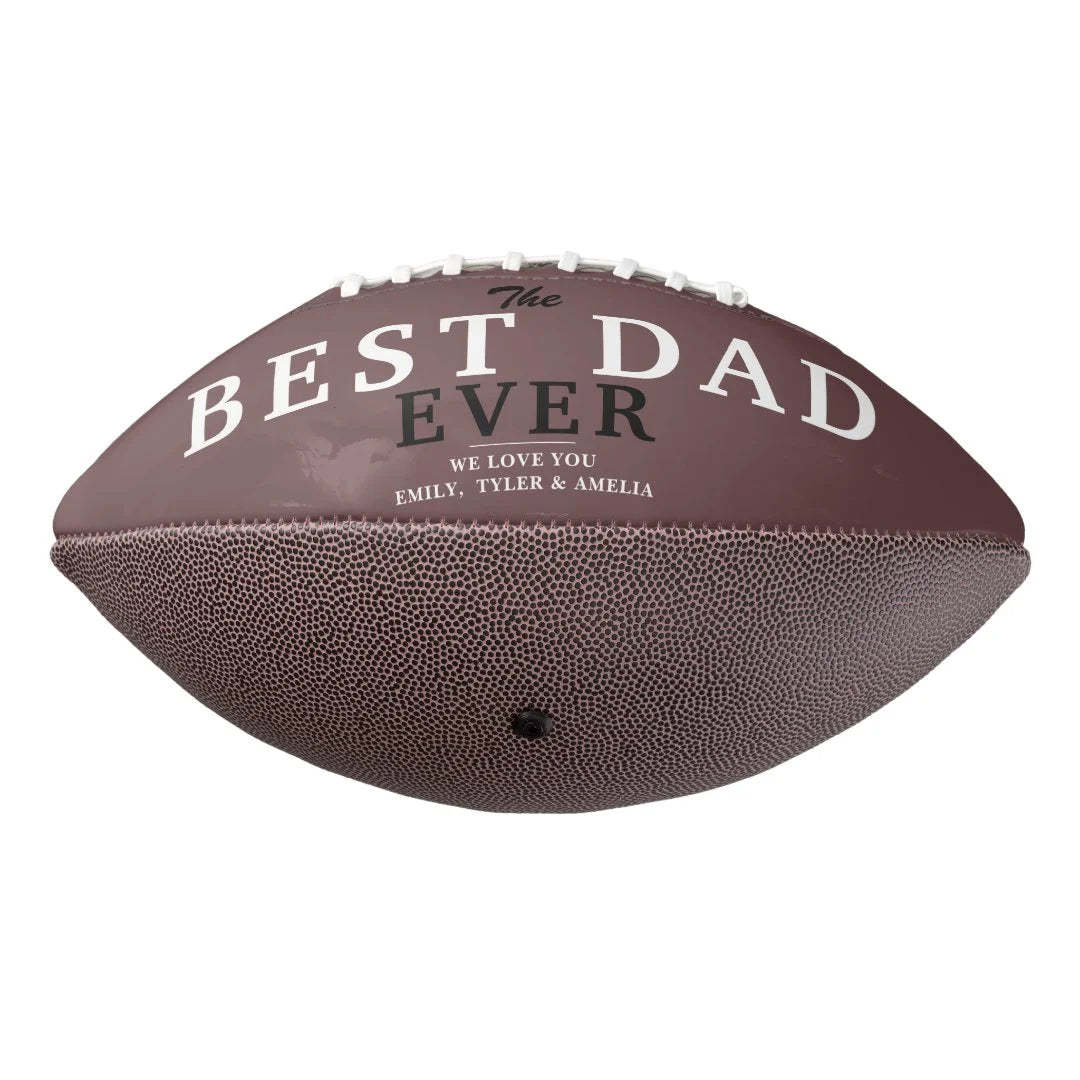 Modern Best Dad Ever Father`s Day 3 Photo Collage Football