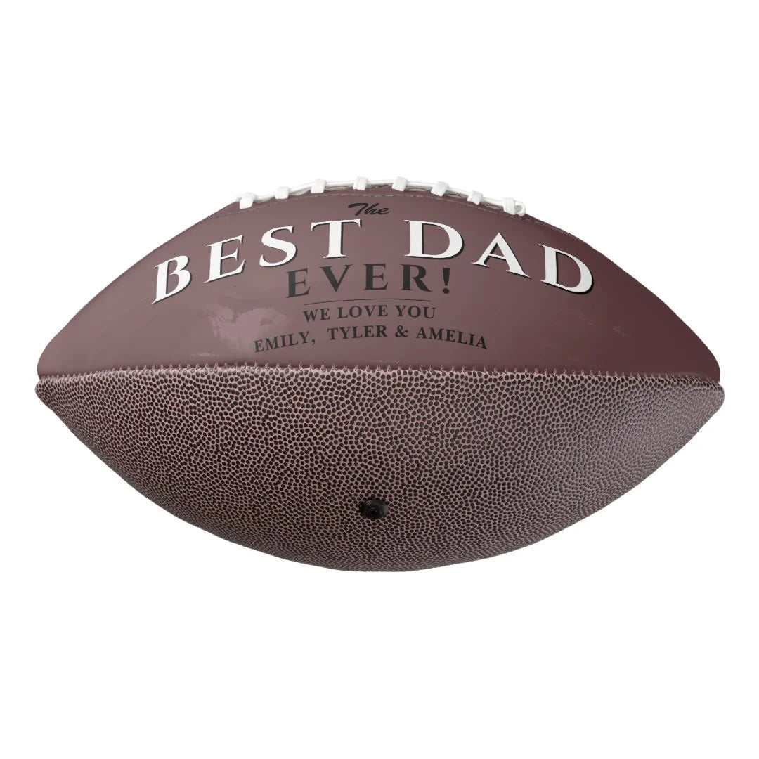 Modern Best Dad Father 3 Photo Collage Football