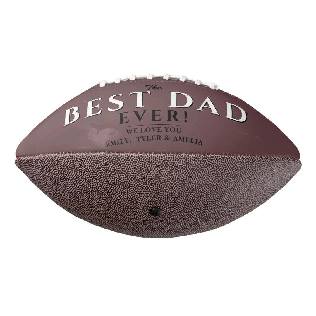 Modern Best Dad Father 3 Photo Collage Football