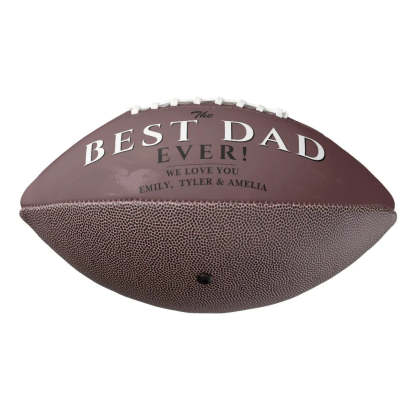 Modern Best Dad Father 3 Photo Collage Football