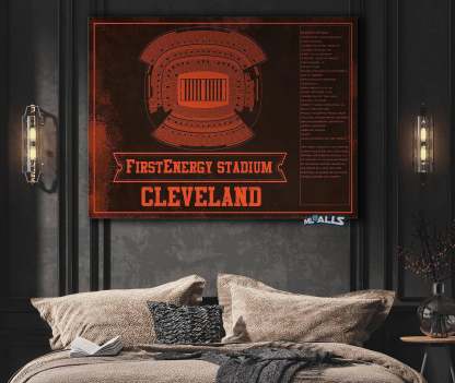 FirstEnergy Stadium - Vintage Football Art Print