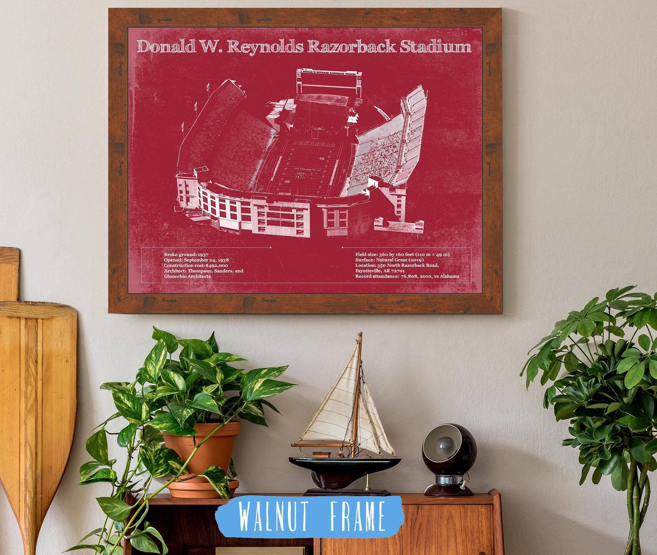Donald W. Reynolds Razorback Stadium Art
