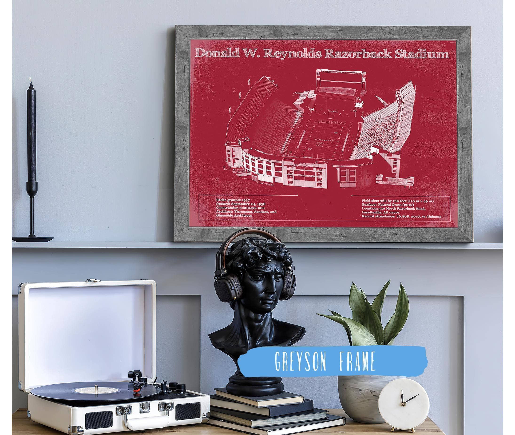 Donald W. Reynolds Razorback Stadium Art