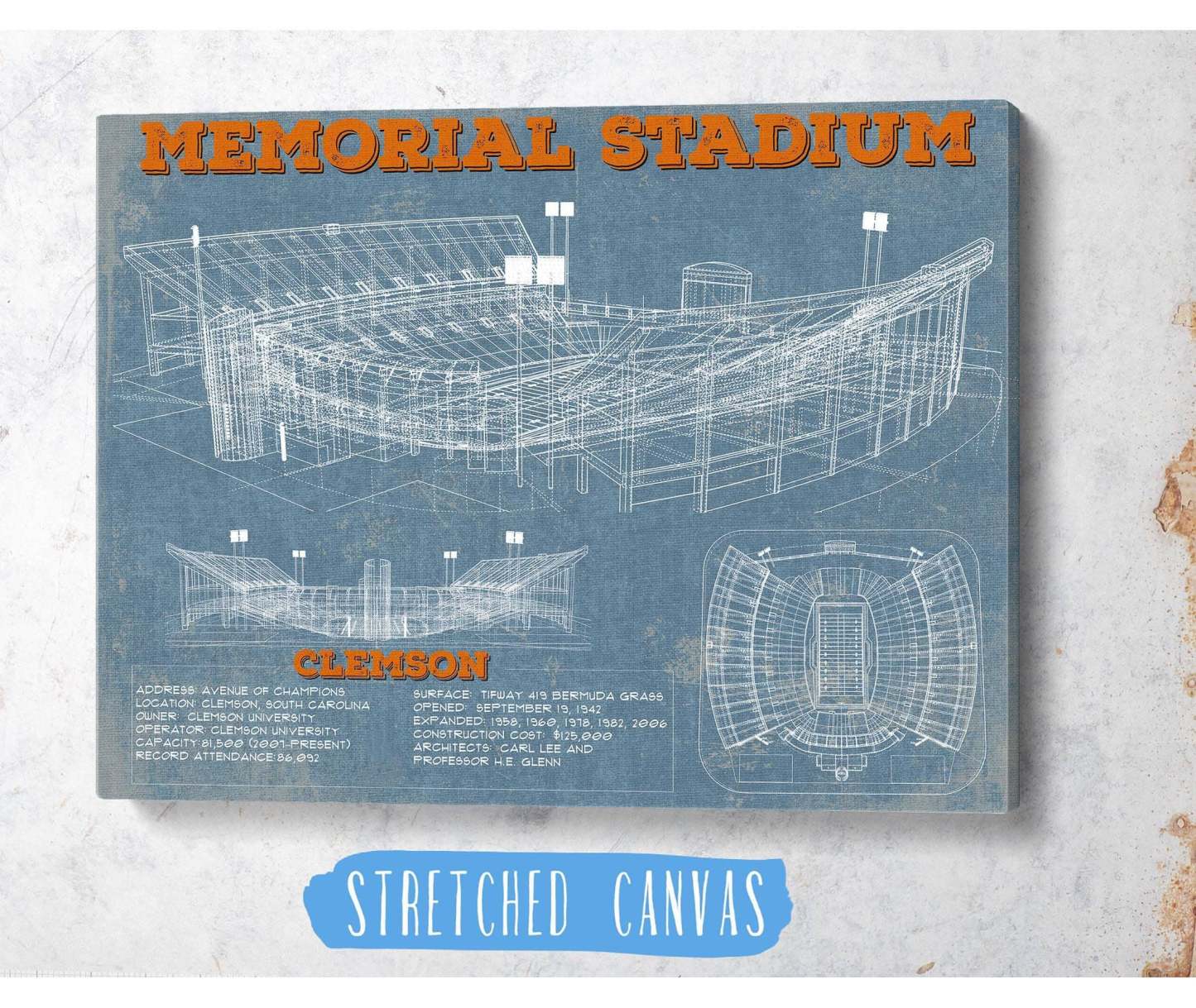 Memorial Stadium Football Print