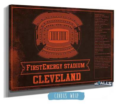 FirstEnergy Stadium - Vintage Football Art Print