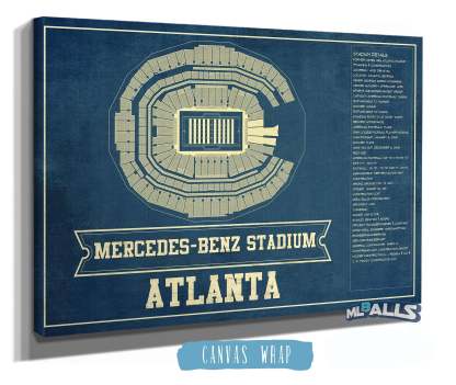 Mercedes-Benz Stadium - Vintage Football Print