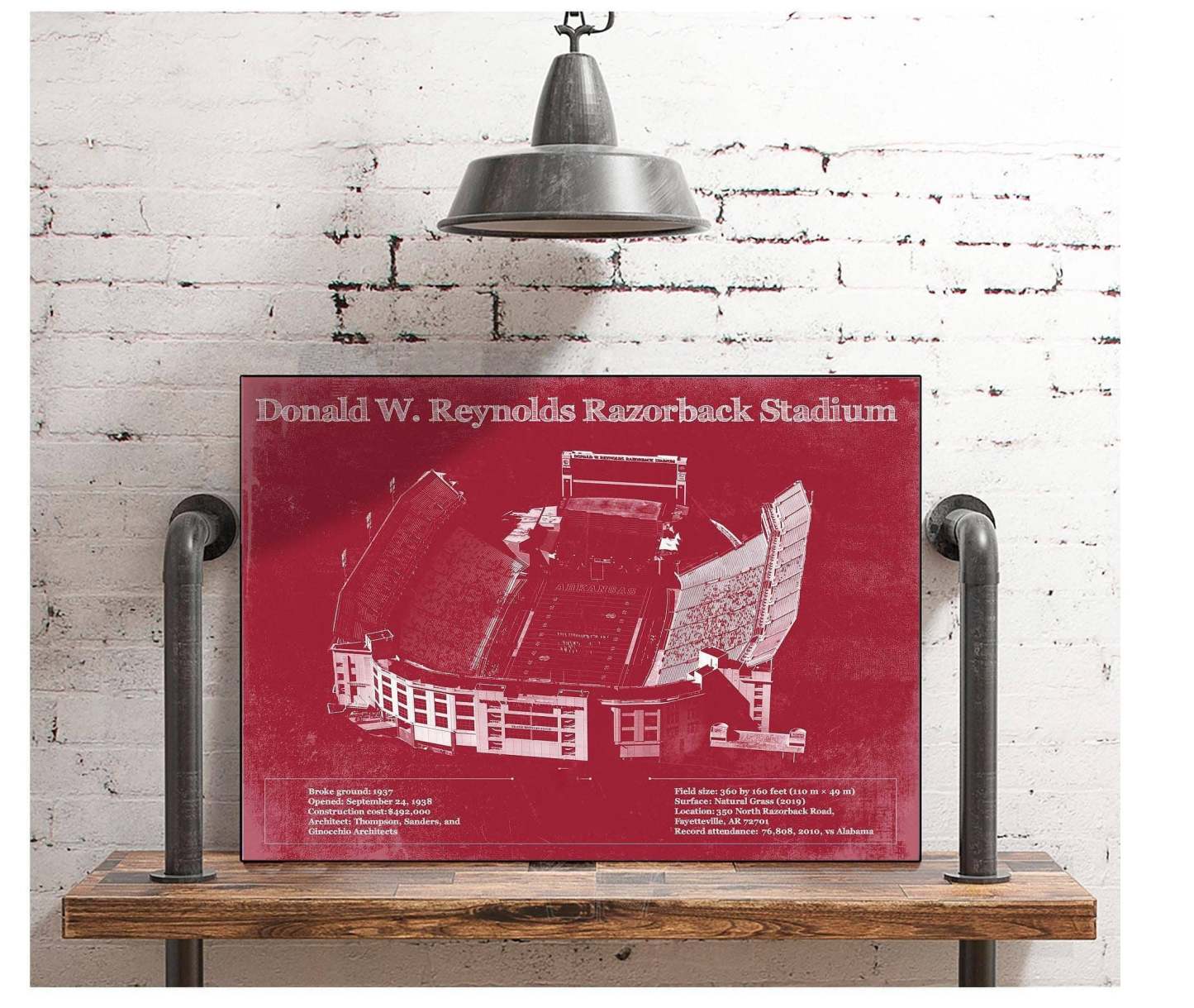 Donald W. Reynolds Razorback Stadium Art