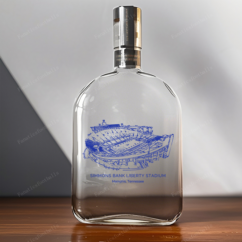 Simmons Bank Liberty Stadium-Memphis Tigers Whiskey Bottles