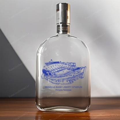 Simmons Bank Liberty Stadium-Memphis Tigers Whiskey Bottles