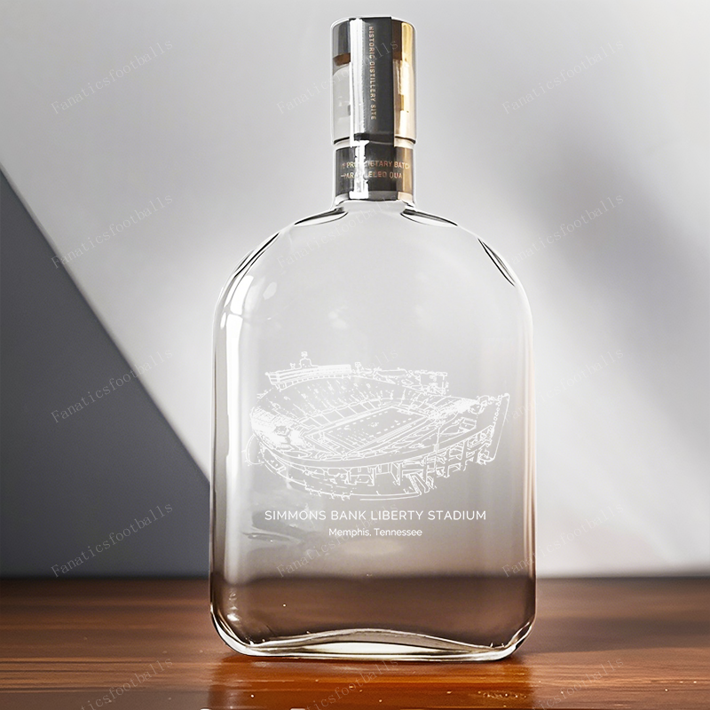 Simmons Bank Liberty Stadium-Memphis Tigers Whiskey Bottles