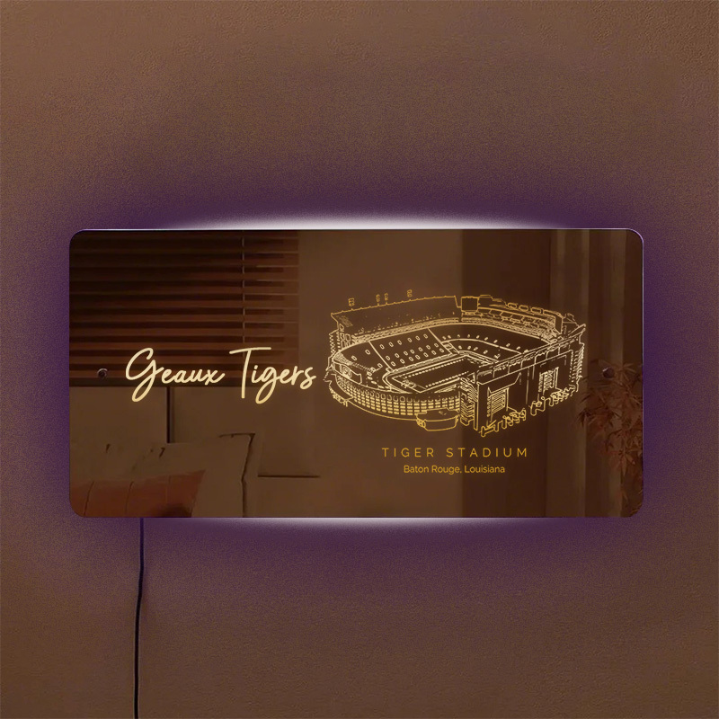 Tiger Stadium Mirror Light-Gifts For Sports Lovers