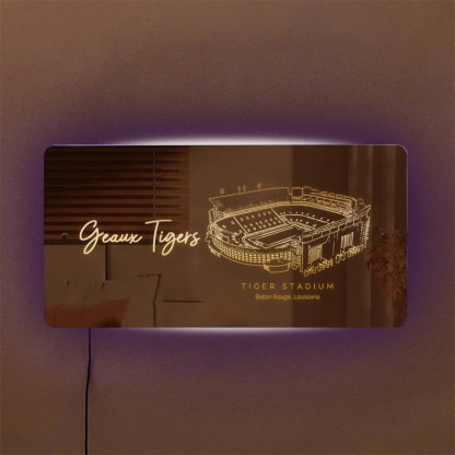 Tiger Stadium Mirror Light-Gifts For Sports Lovers
