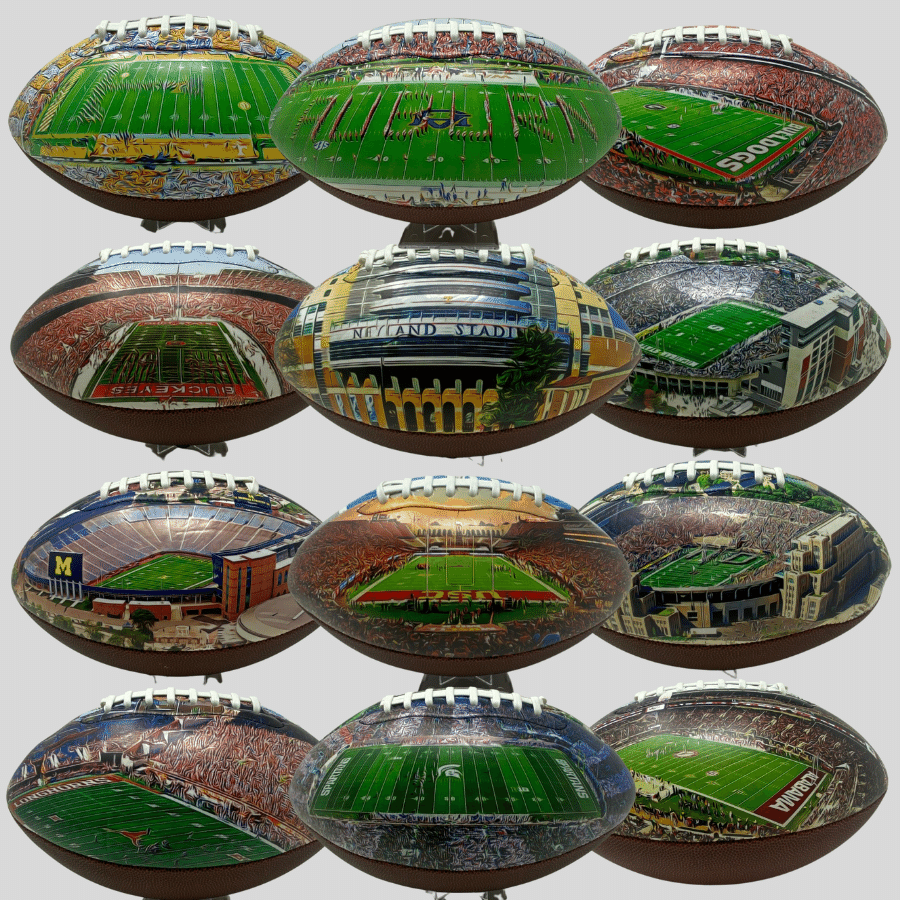 Digital Painting Series College Football