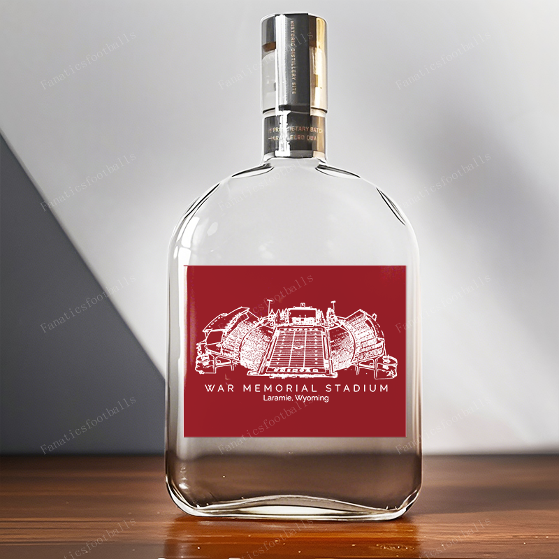 War Memorial Stadium-Arkansas Razorbacks Whiskey Bottles