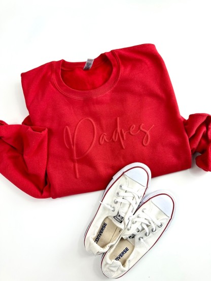 Custom Team Name Sweatshirt,  Puff Print, Gift for Christmas Gift Idea, School Spirit Sweatshirt