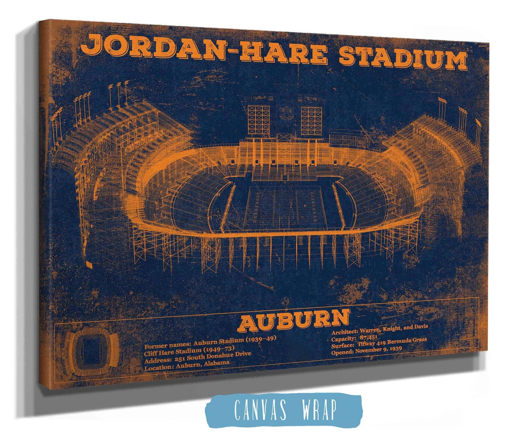 Auburn Tigers Stadium Blueprint