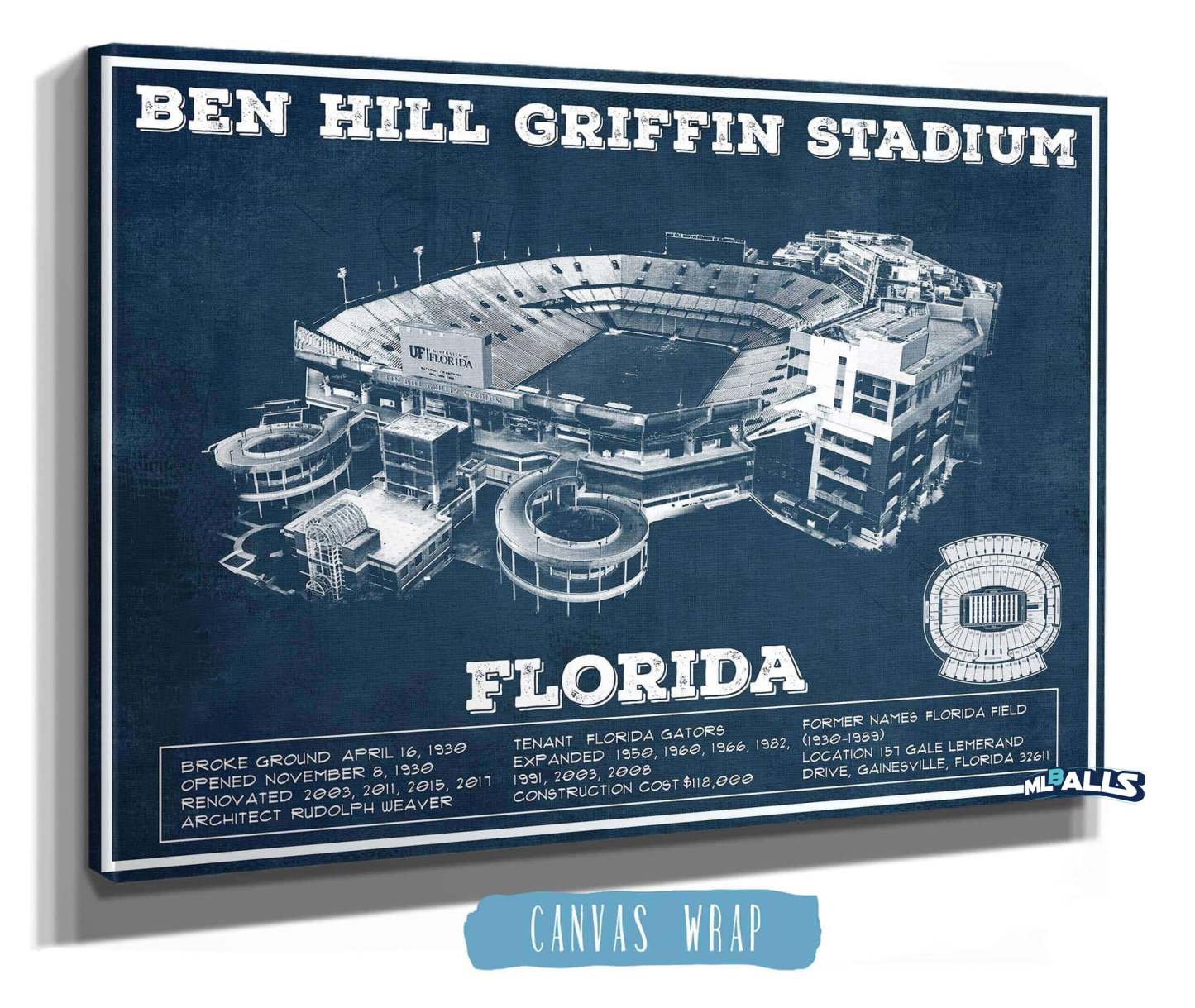 Ben Hill Griffin Stadium Art Print