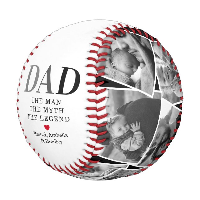Dad Man Myth Legend Photo Baseball