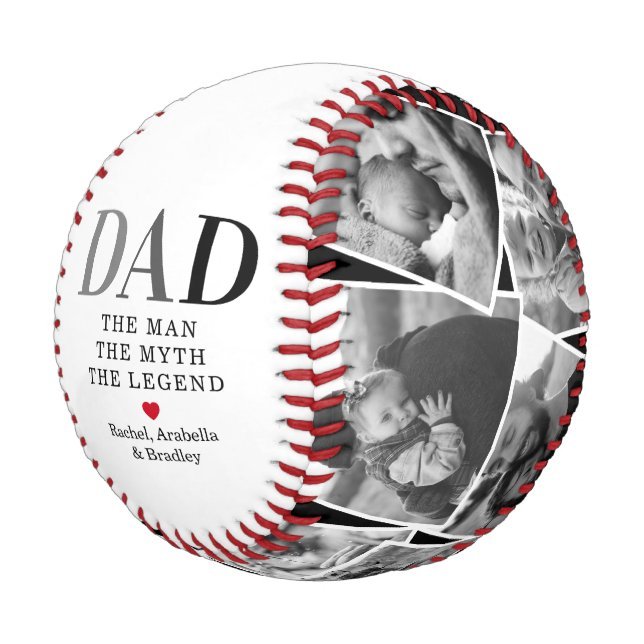 Dad Man Myth Legend Photo Baseball