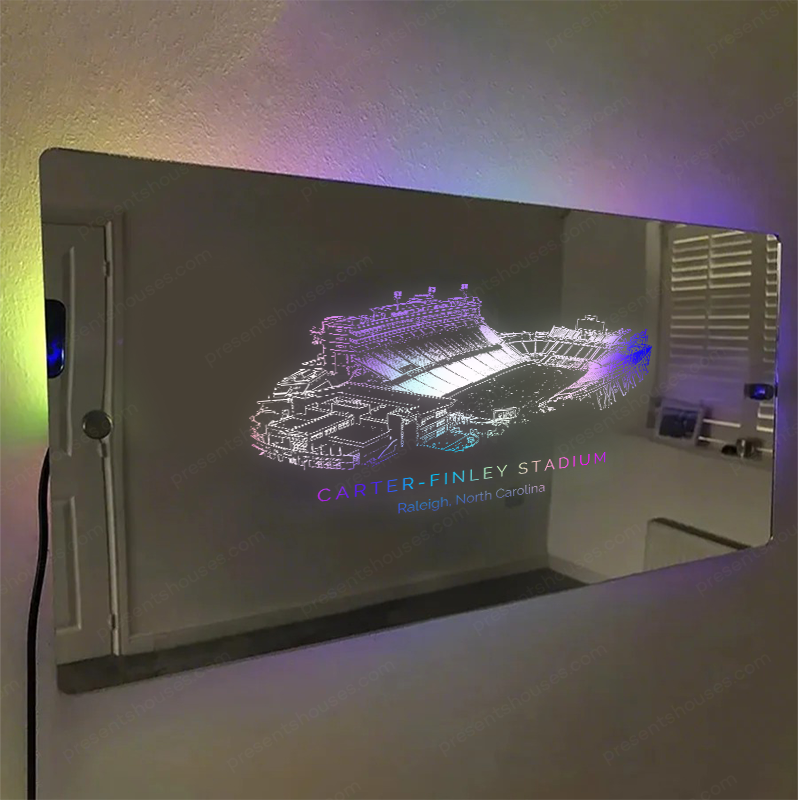 Carter-Finley Stadium Mirror Light-Gifts For Sports Lovers