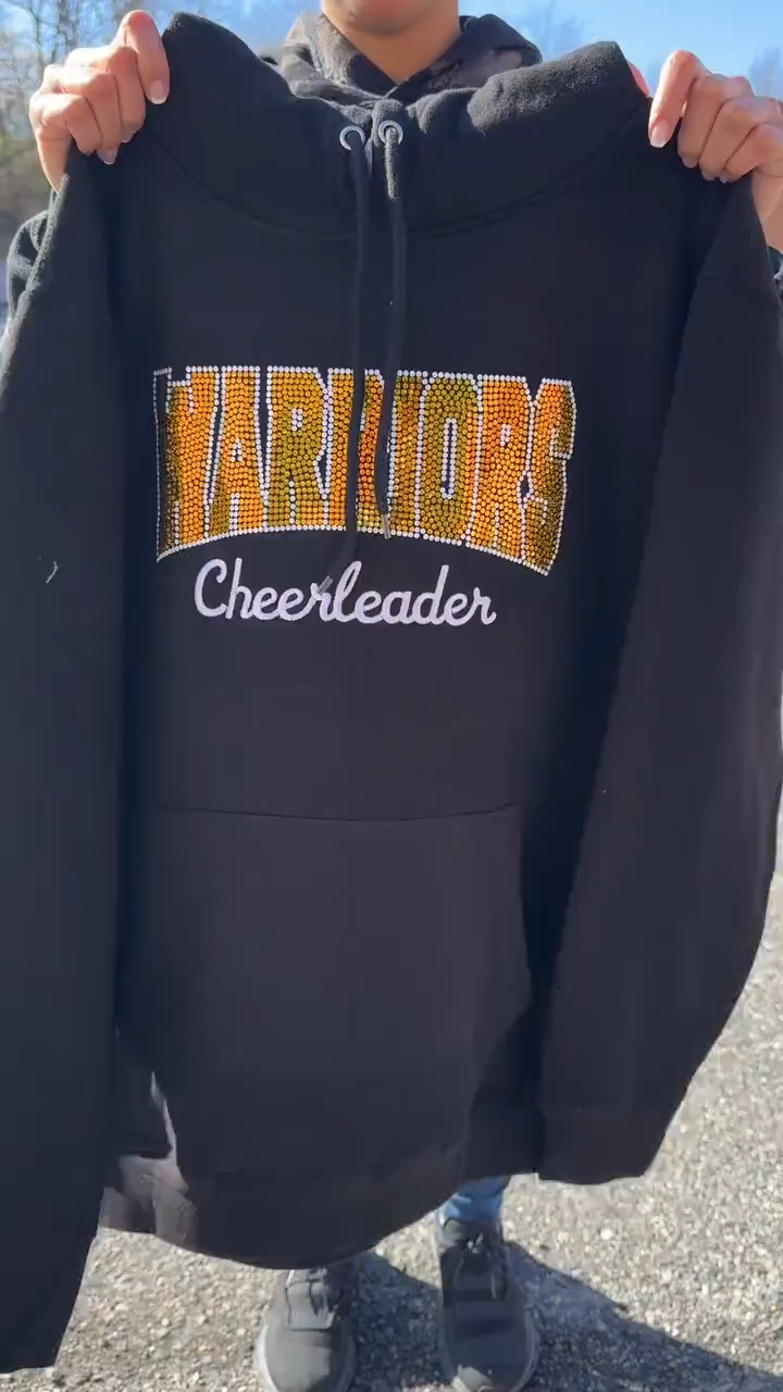 Custom Embroidery Bling Comfort Colors Sports Mom Sweatshirt