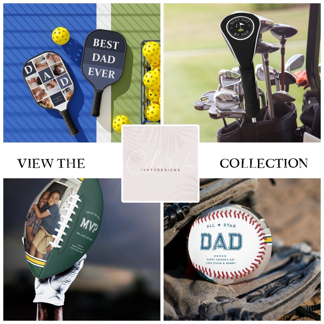 All Star Dad | Happy Father's Day Photo Baseball