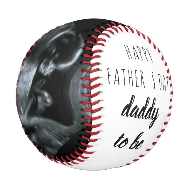 Sonogram Pregnancy Photo Daddy to Be Baseball