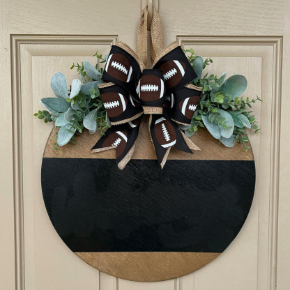 Ohio Stadium Front Door Decor, Football Family Sports Signage, Fall Door Decor