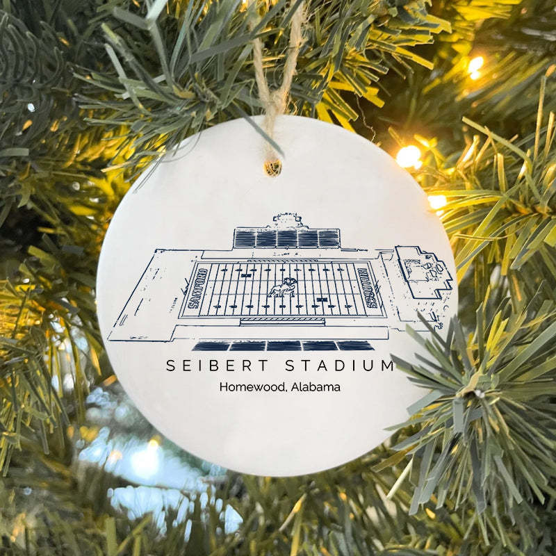 Seibert Stadium College Football Ceramic Christmas Ornament