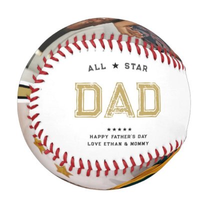 All Star Dad | Happy Father's Day Photo Baseball