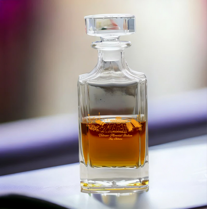 Veterans Memorial Stadium Whiskey Bottles-Gifts For Sports Lovers