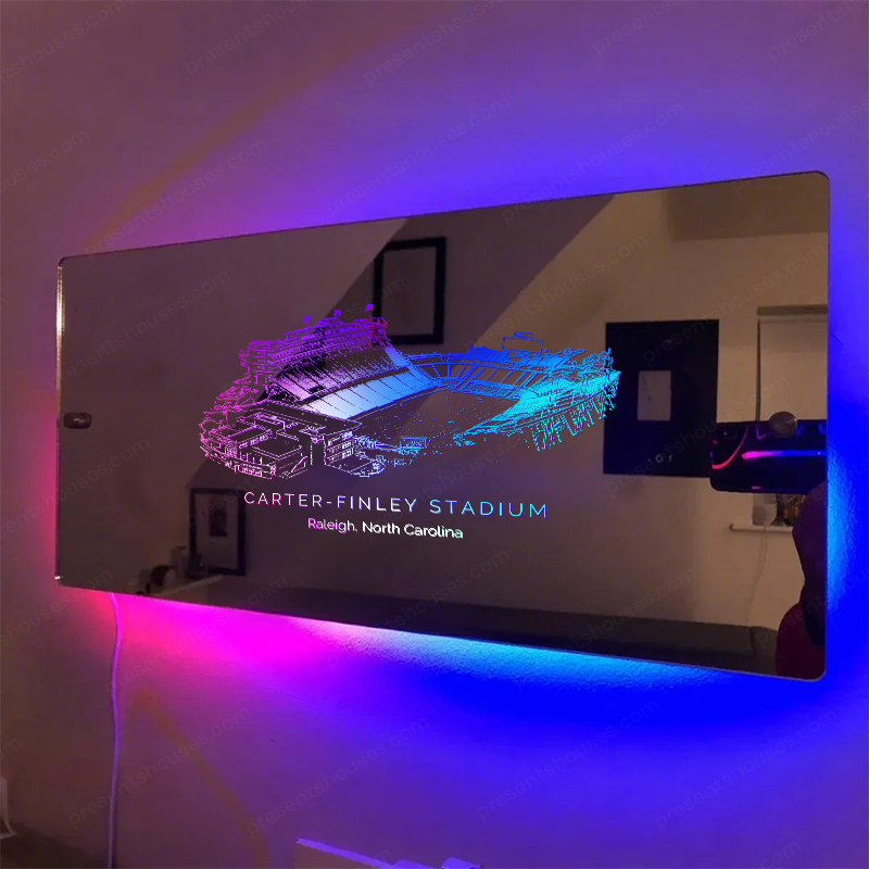 Carter-Finley Stadium Mirror Light-Gifts For Sports Lovers