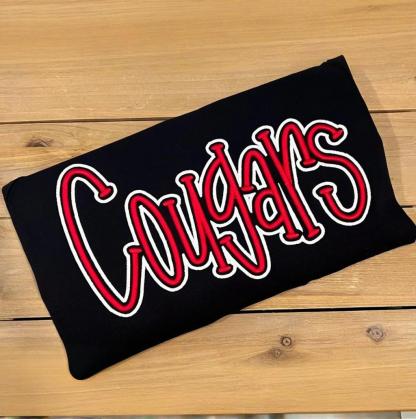 Custom Cropped Double 3D Puff Embroidered Sweatshirt