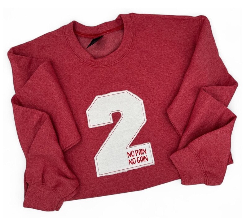 Custom Sports Number Applique Sweatshirt – Personalized Team Sweatshirt