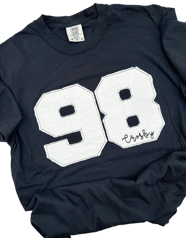 Custom Sports Number Applique Sweatshirt – Personalized Team Sweatshirt