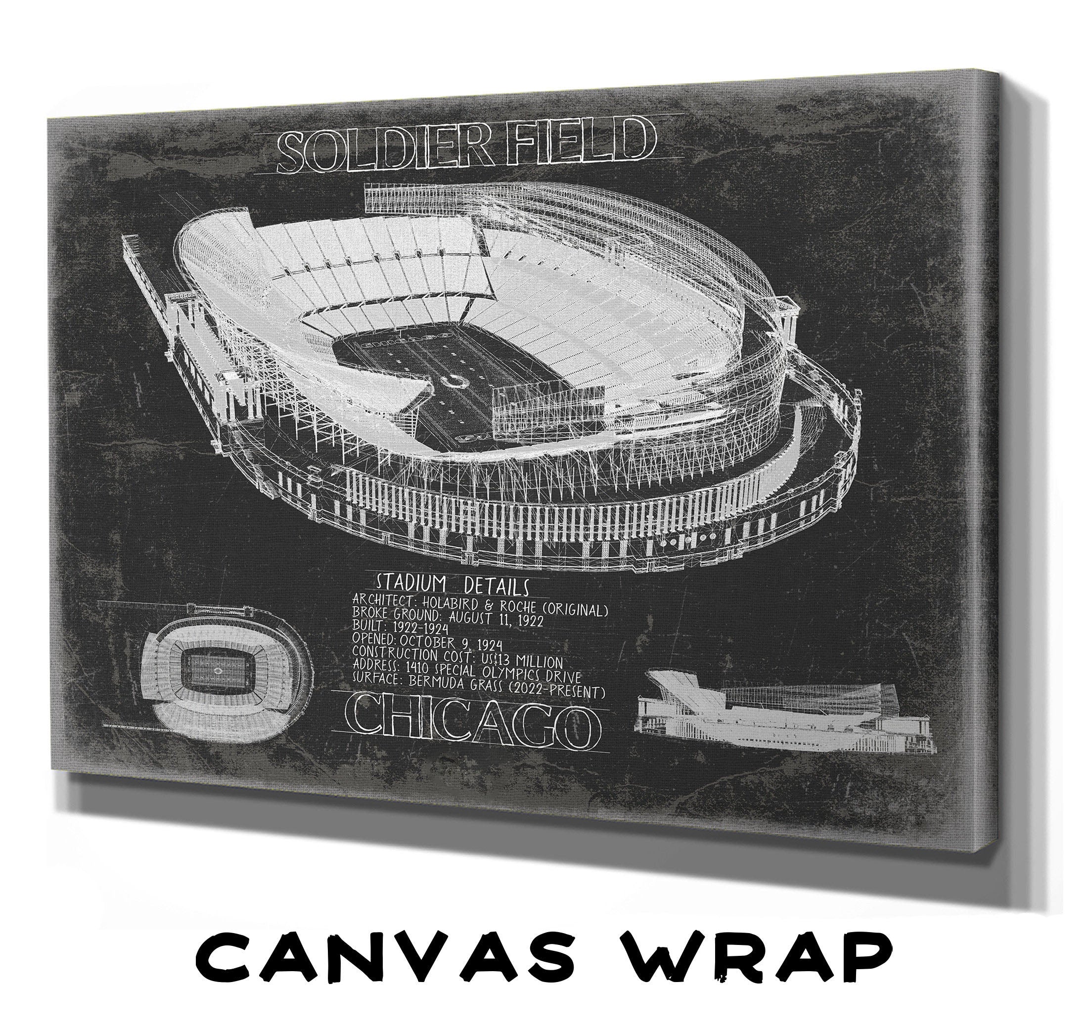 Soldier Field Wall Art Stadium Print