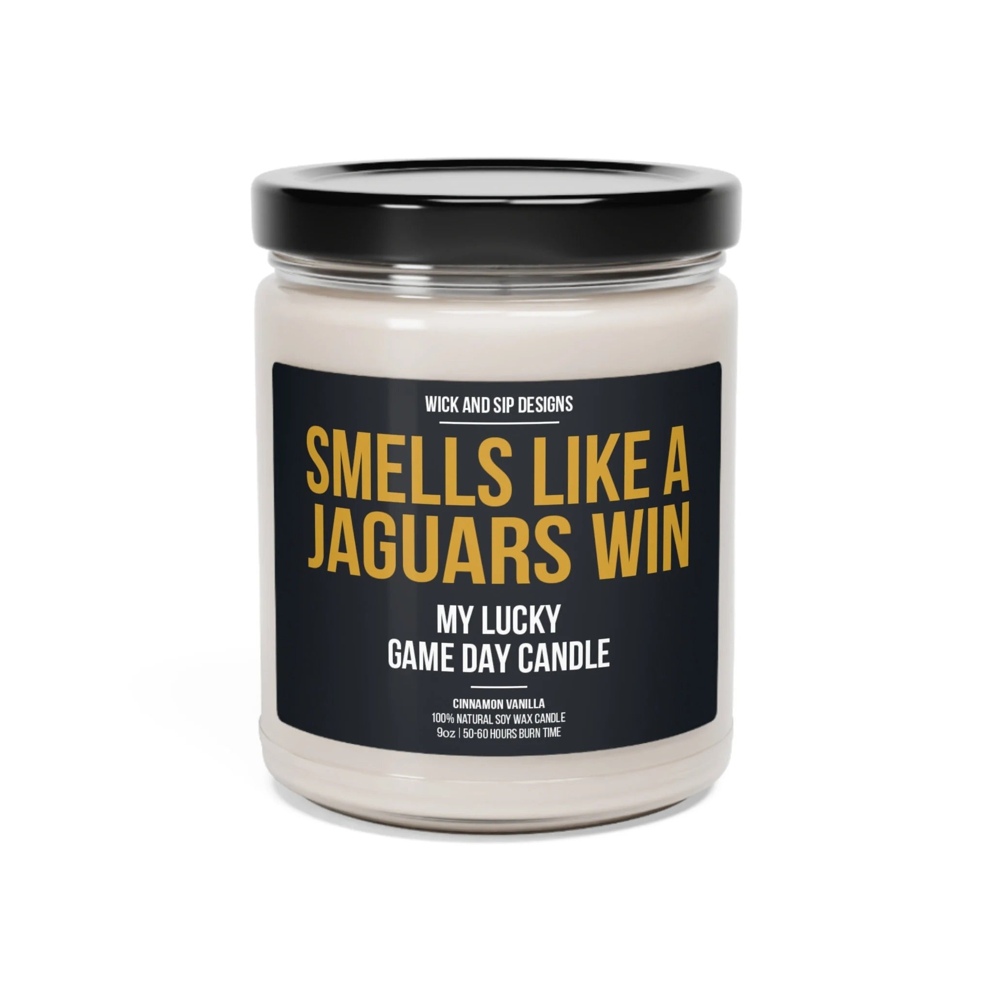 Smells like A Jaguars Win | Jacksonville Jaguars My Lucky Game Day Candle | Gift for Football Fan | Gift for Jaguars Fan | Man Cave Decor