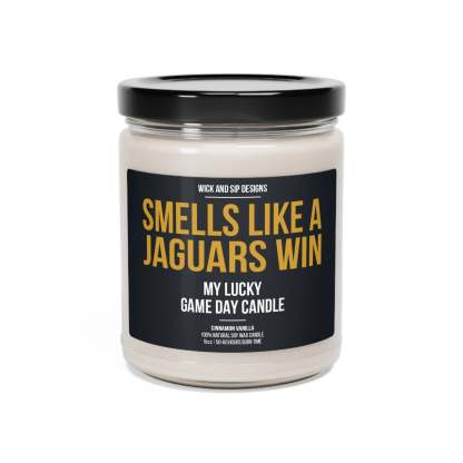 Smells like A Jaguars Win | Jacksonville Jaguars My Lucky Game Day Candle | Gift for Football Fan | Gift for Jaguars Fan | Man Cave Decor