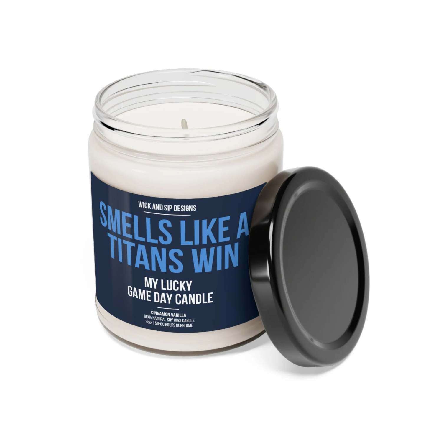 Smells like A Titans Win | Tennessee Titans My Lucky Game Day Candle | Gift for Football Fan | Gift for Titans Fan | Man Cave Decor