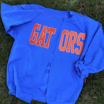 Custom Embroidered Mascot Flash Spirit Team Sweatshirt Cardigan, Gift For Sports Lovers