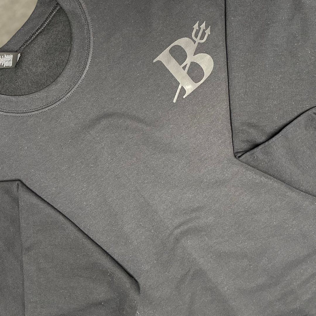 SOLID CUSTOM BACK PRINT SWEATSHIRT FOR SPORTS FANS