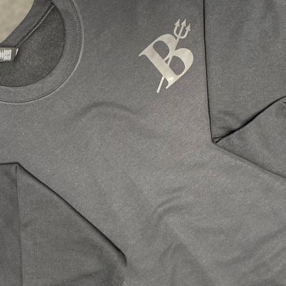 SOLID CUSTOM BACK PRINT SWEATSHIRT FOR SPORTS FANS