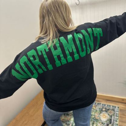 SOLID CUSTOM BACK PRINT SWEATSHIRT FOR SPORTS FANS