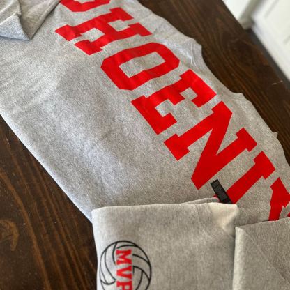 SOLID CUSTOM BACK PRINT SWEATSHIRT FOR SPORTS FANS