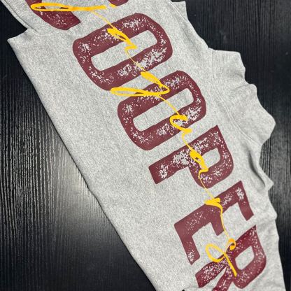 SOLID CUSTOM BACK PRINT SWEATSHIRT FOR SPORTS FANS