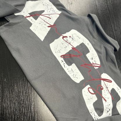 SOLID CUSTOM BACK PRINT SWEATSHIRT FOR SPORTS FANS