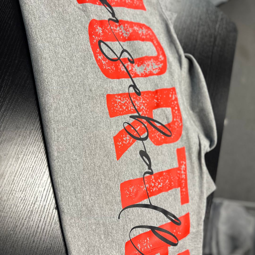 SOLID CUSTOM BACK PRINT SWEATSHIRT FOR SPORTS FANS