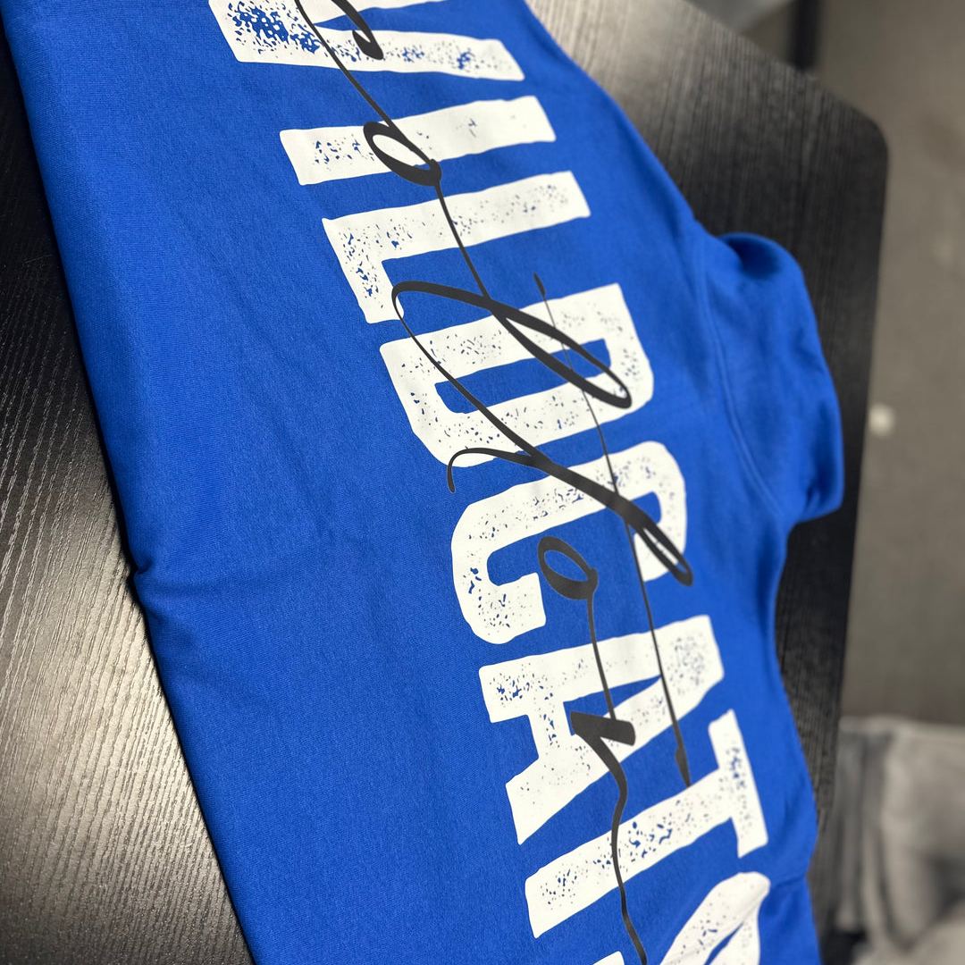 SOLID CUSTOM BACK PRINT SWEATSHIRT FOR SPORTS FANS